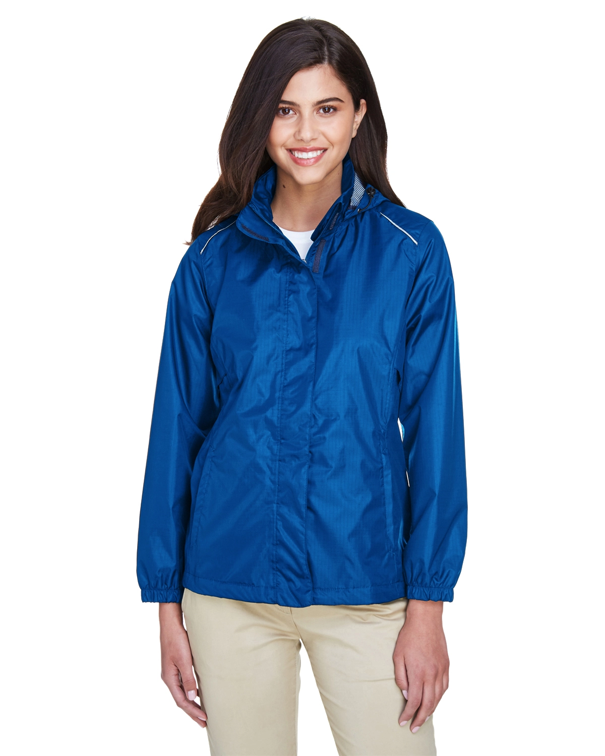 78185 Ash City - Core 365 Ladies' Climate Seam-Sealed Lightweight Variegated Ripstop Jacket SKU: 78185