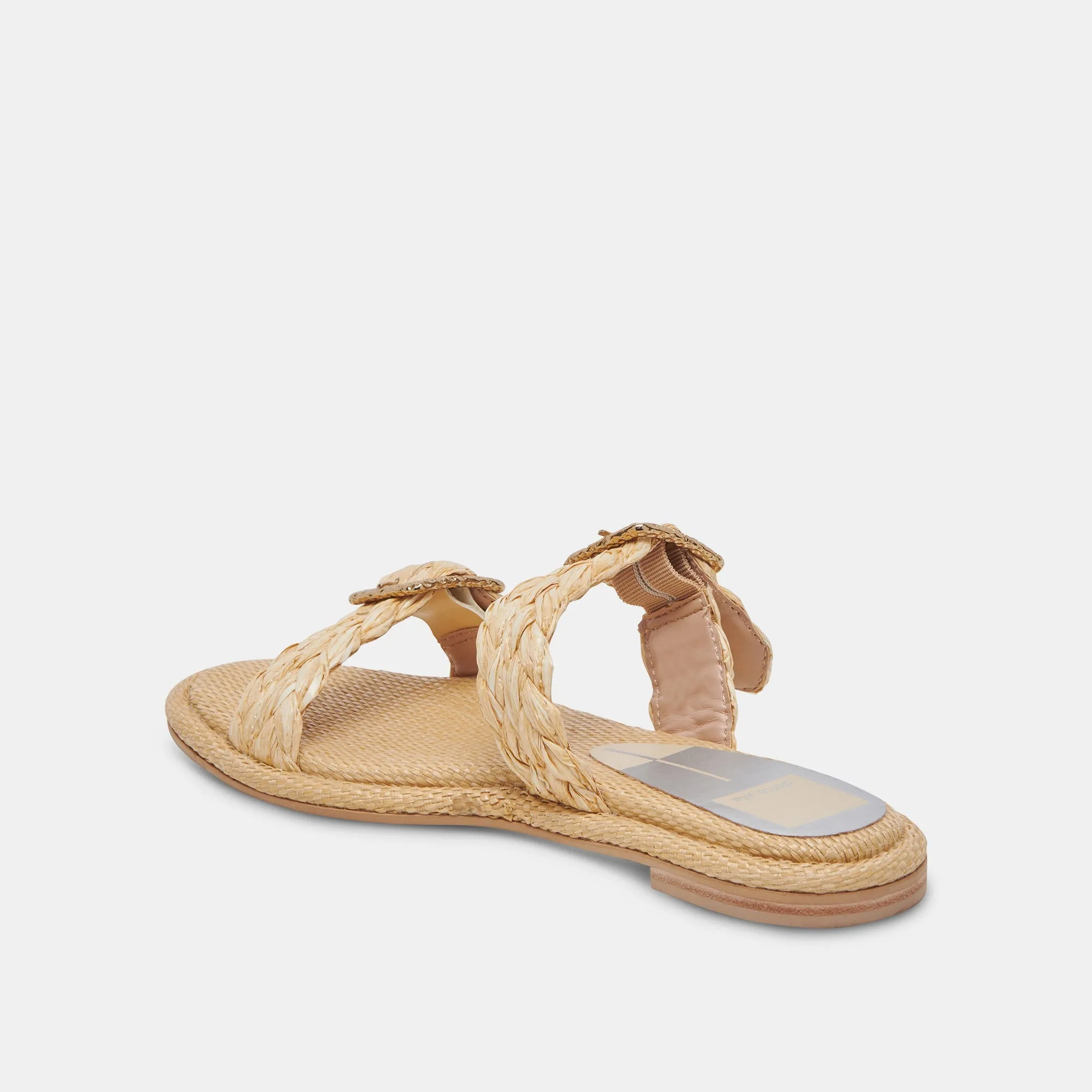 ALAINA SANDALS LT NATURAL RAFFIA - re:vita