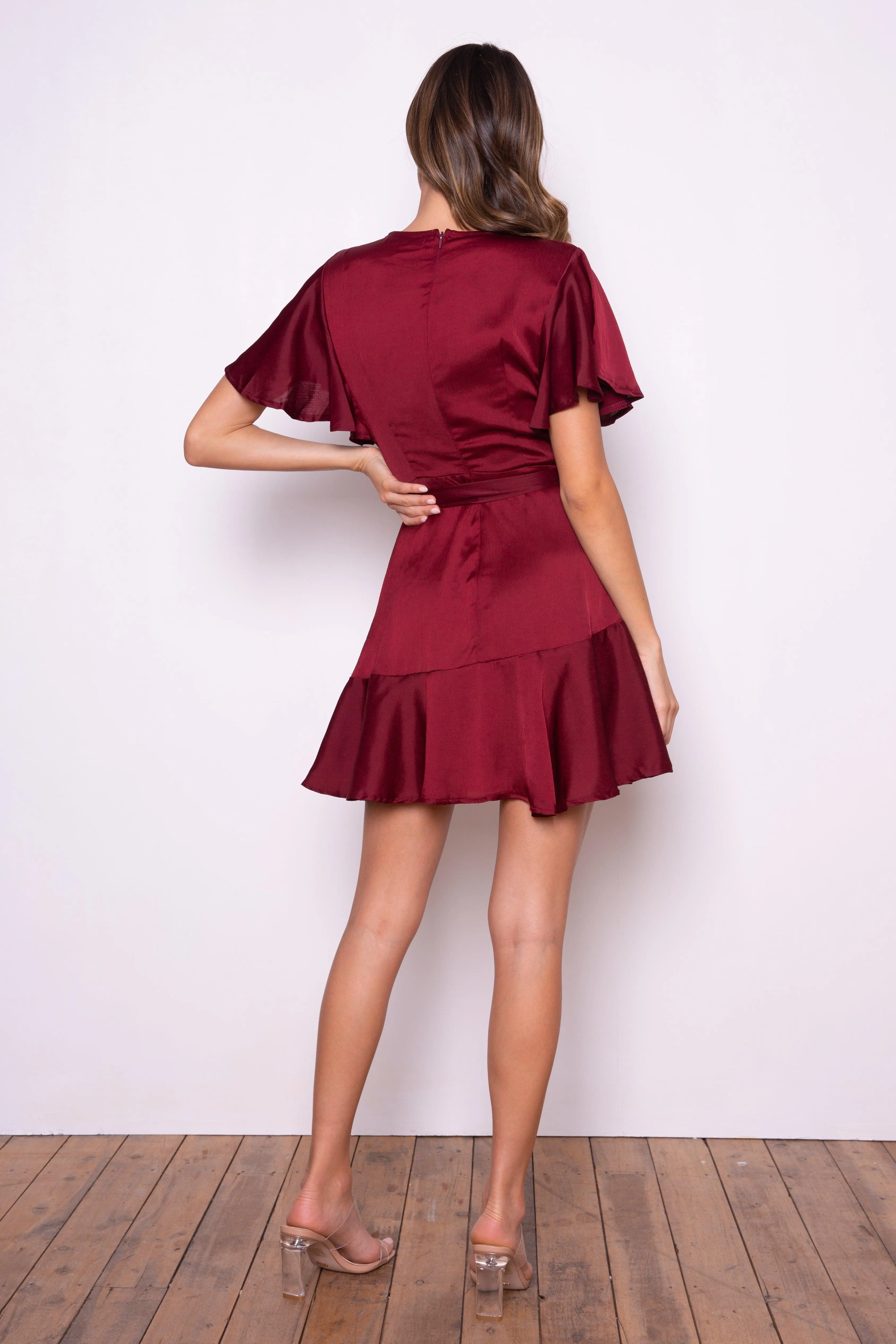 Almeria Dress - Wine