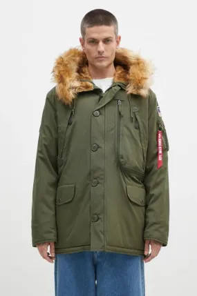 Alpha Industries jacket Polar Jacket men's green color 123144.257