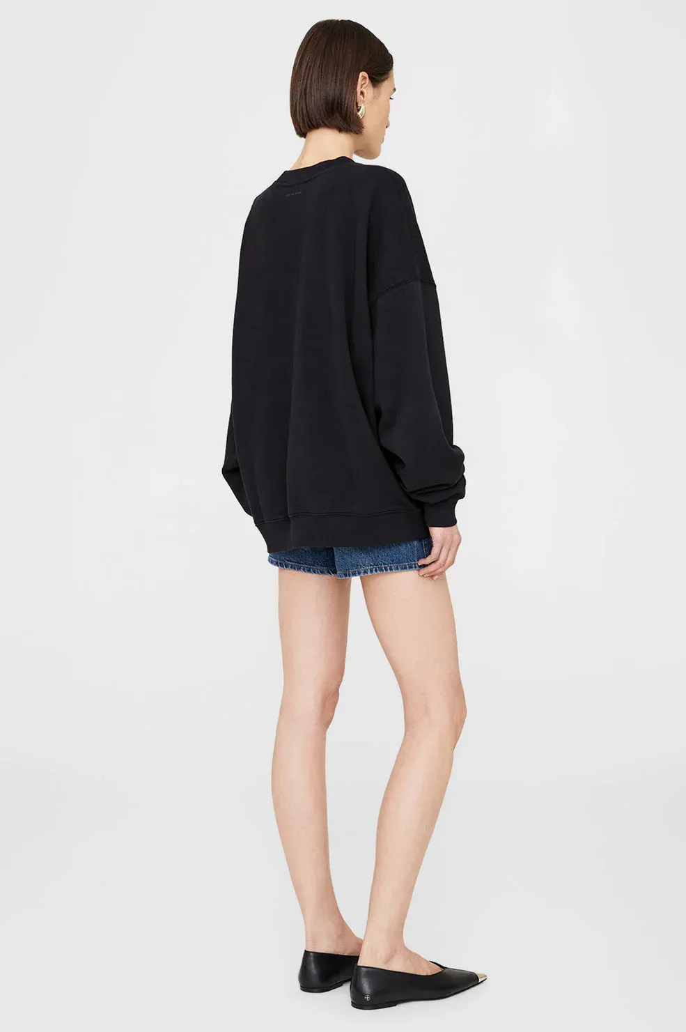 Anine Bing Miles Oversized Sweatshirt Letterman