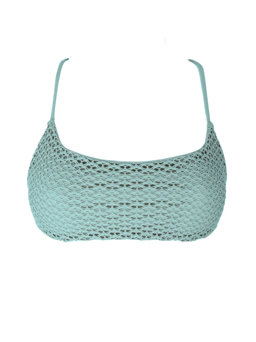 ARUN top - Mesh Blue