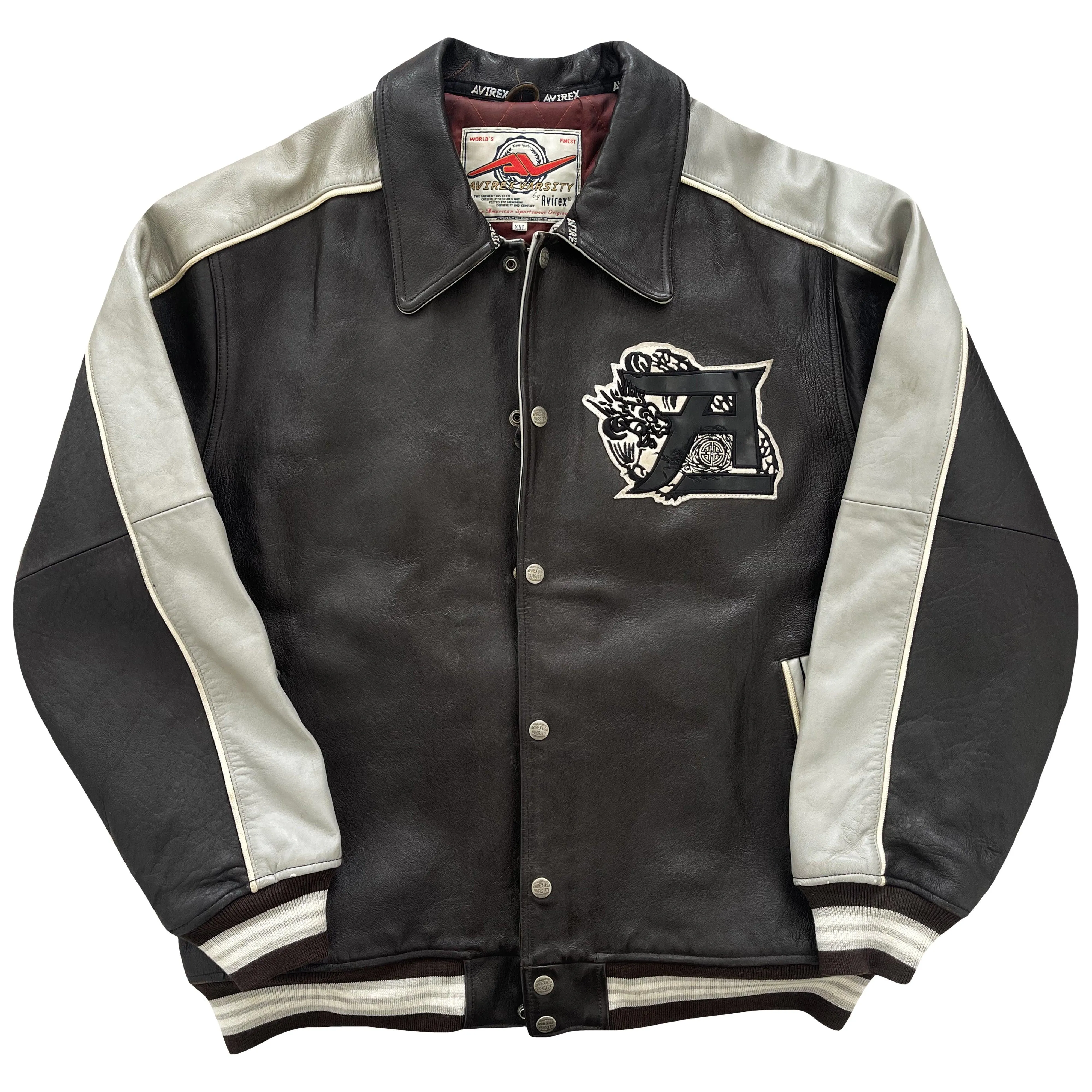 Avirex Leather Varsity Jacket