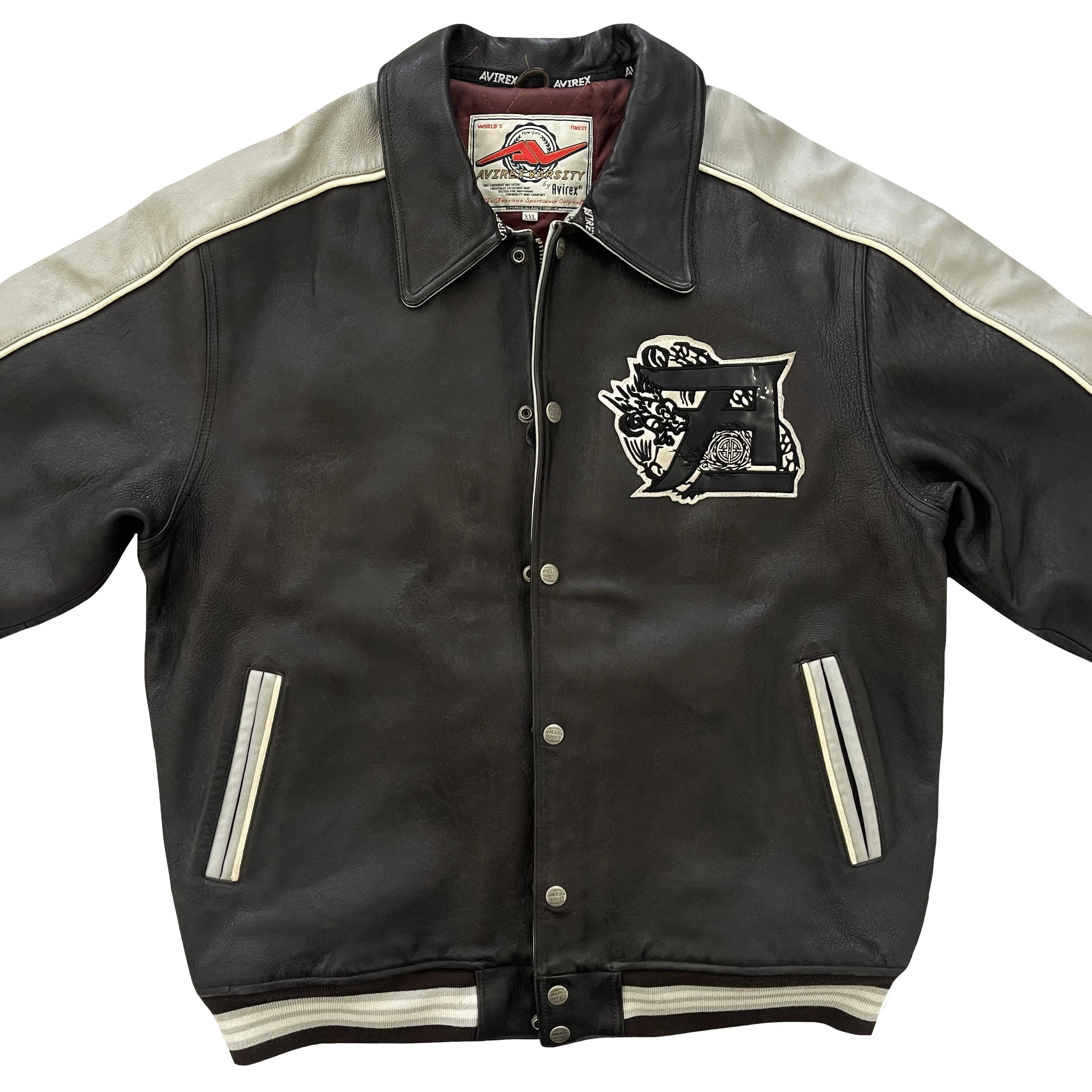 Avirex Leather Varsity Jacket