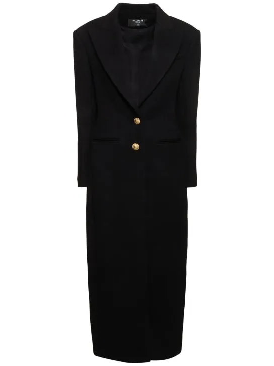 Balmain   Wool & cashmere long coat 