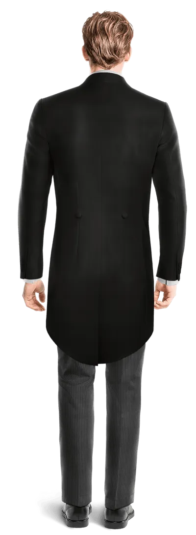 Black morning coat with grey waistcoat