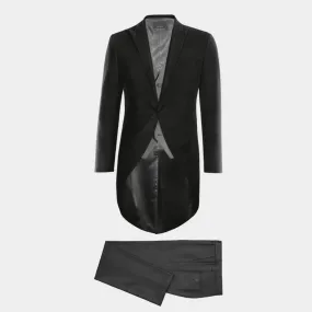 Black morning coat with grey waistcoat