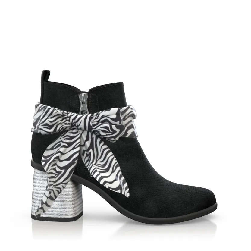 Block Heel Booties 29397