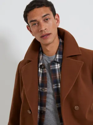 Brown Formal Coat | Men | George at ASDA