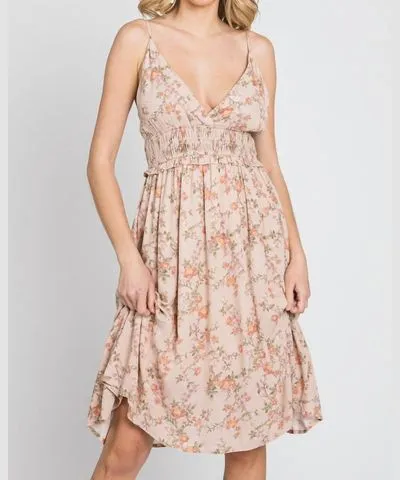 CALISTA Vinyards Mini Dress In Peach