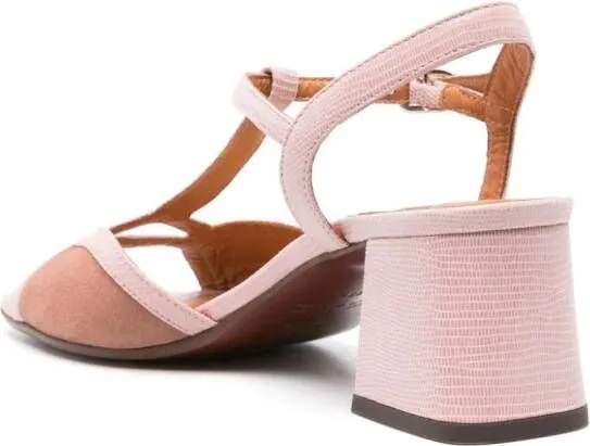 Chie Mihara Lipe 65mm suede sandals Pink