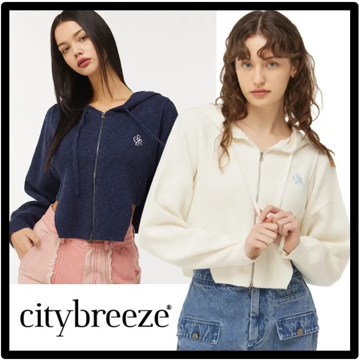 citybreeze  |Casual Style Unisex Street Style Logo Cardigans