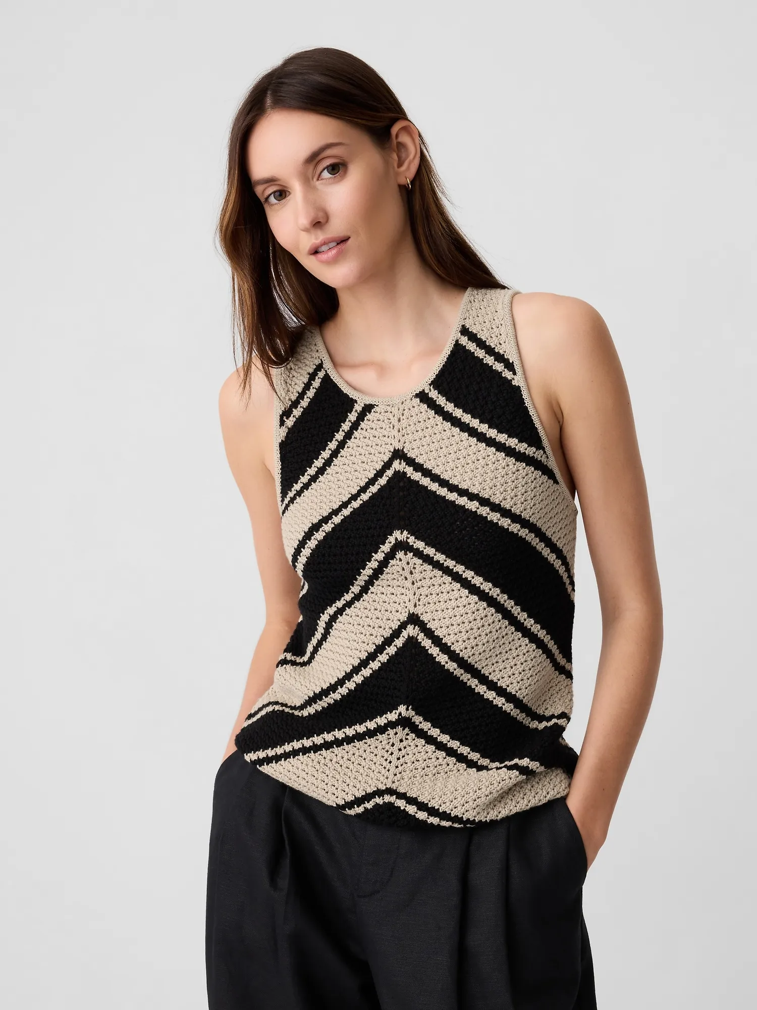 Crochet Sweater Tank Top