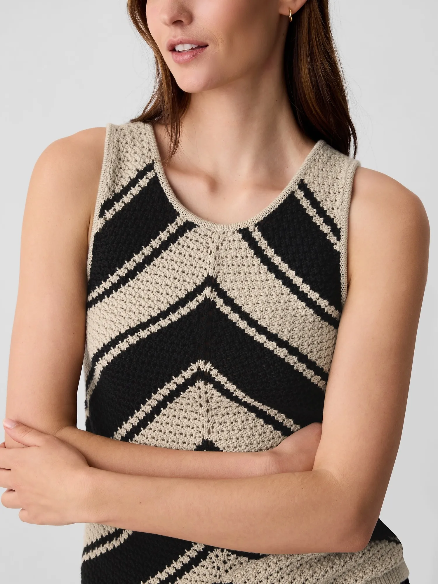 Crochet Sweater Tank Top