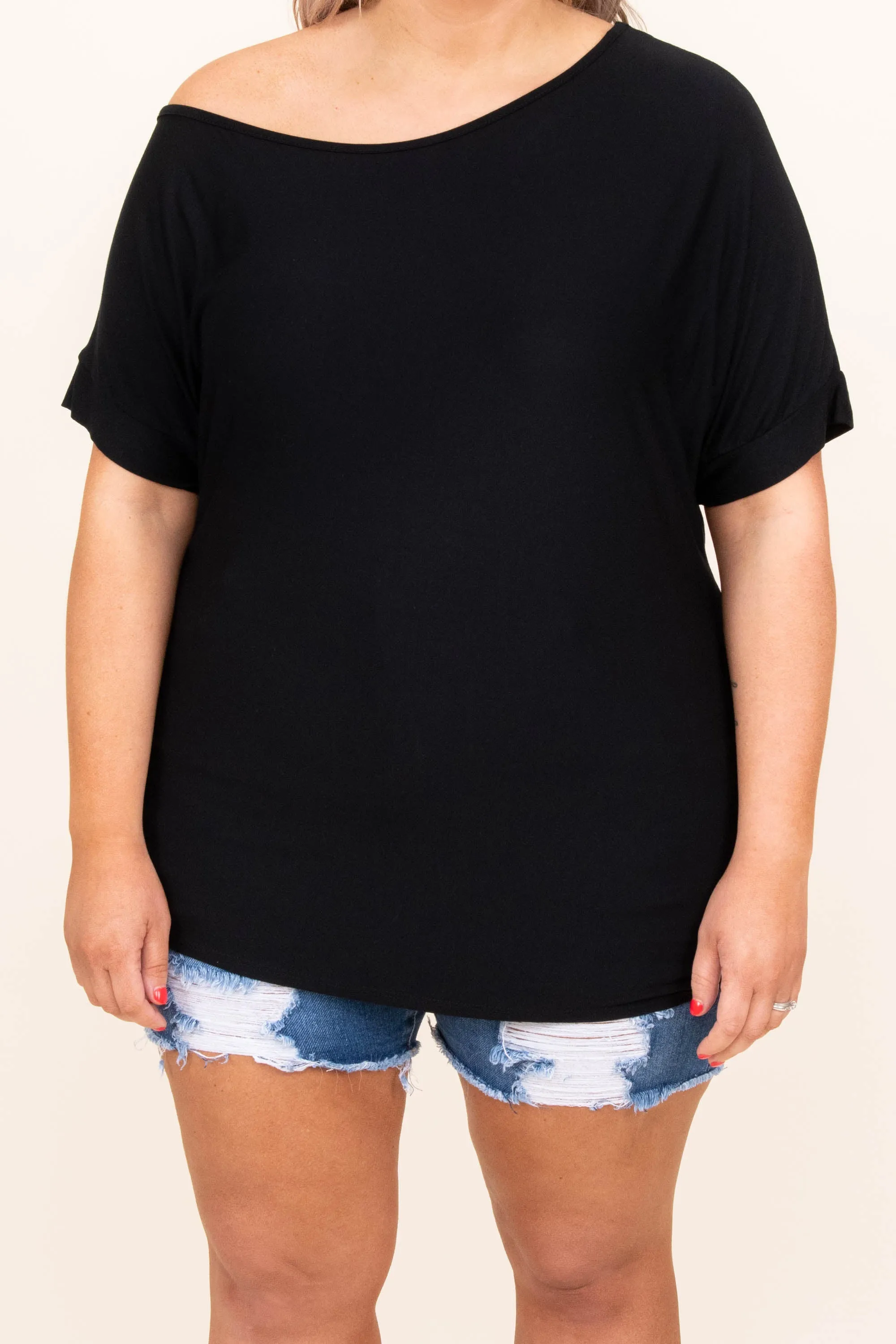 Curious Attraction Top, Black