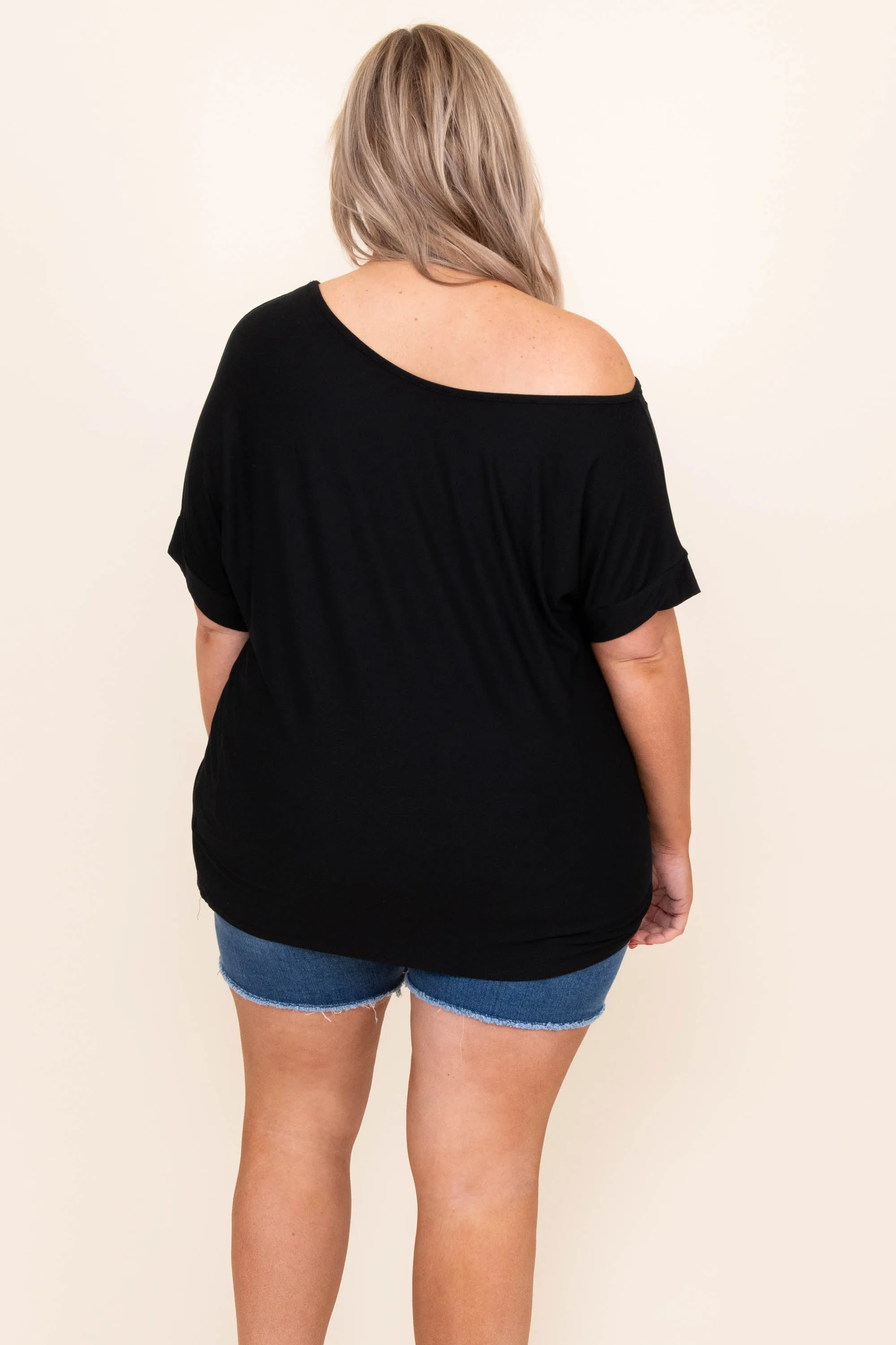 Curious Attraction Top, Black