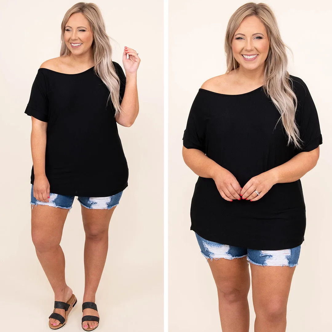 Curious Attraction Top, Black