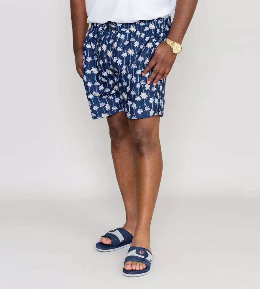 D555 Mens Palm Tree Printed Swim Shorts (BRADWELL)