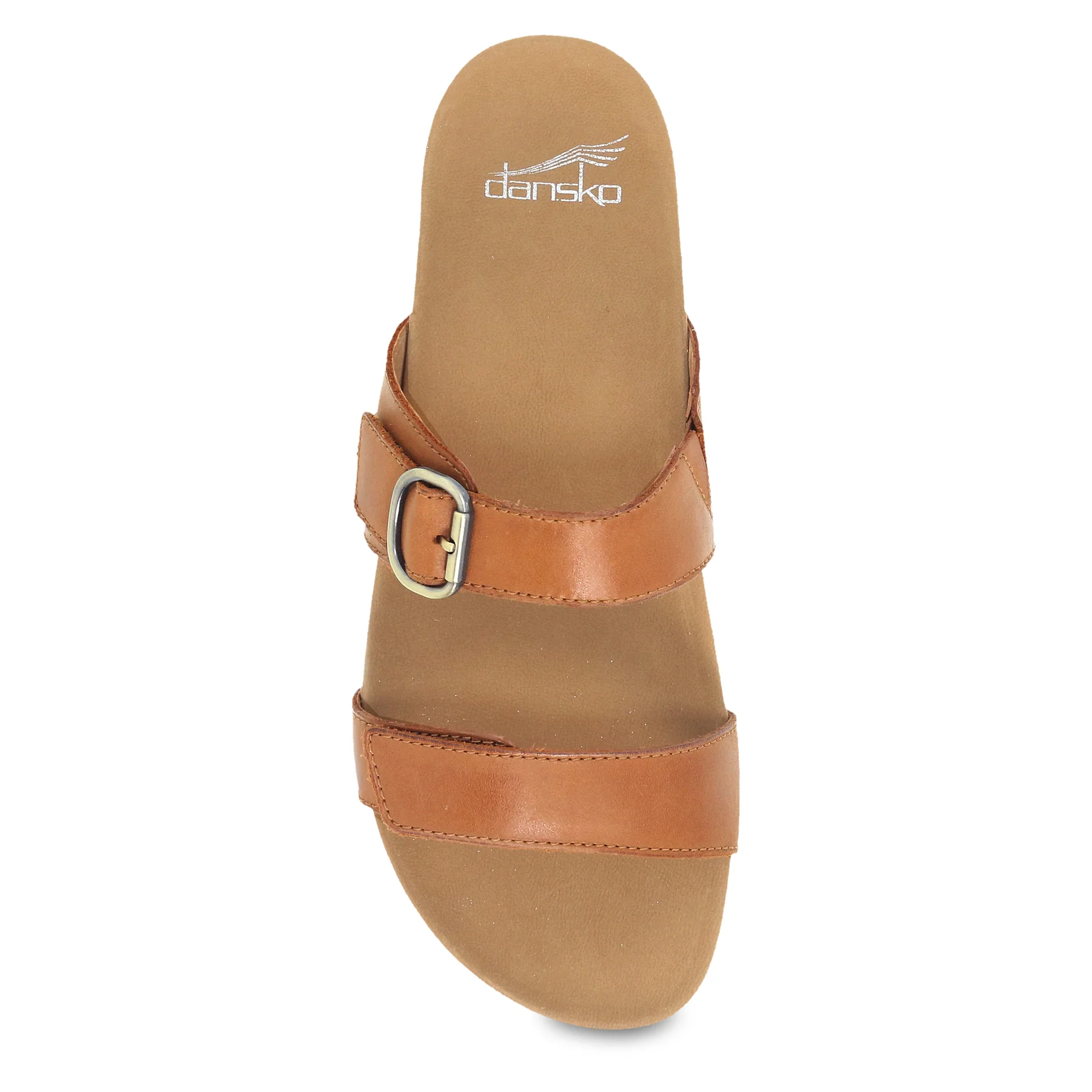 Dansko Women’s Justine Slip On Sandals-Luggage Calf