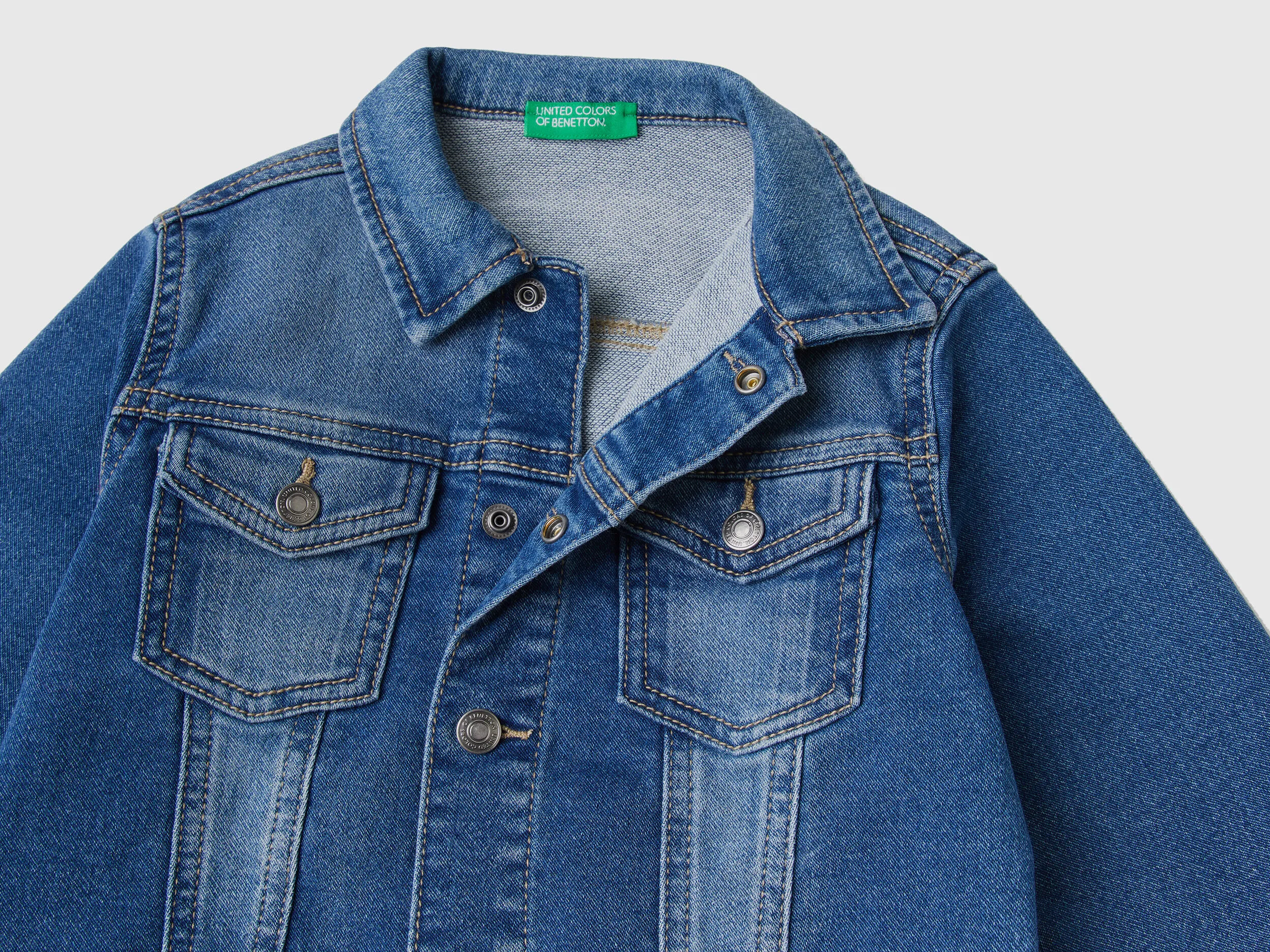 Denim jacket - Dark Blue | Benetton