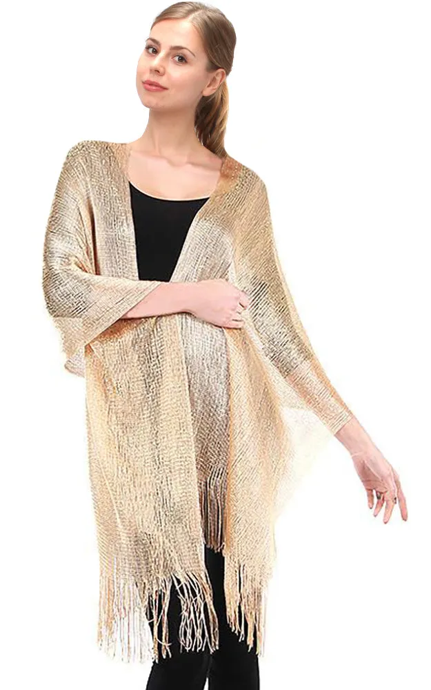 EV147 / 50058 Gold Solid Party Shawl