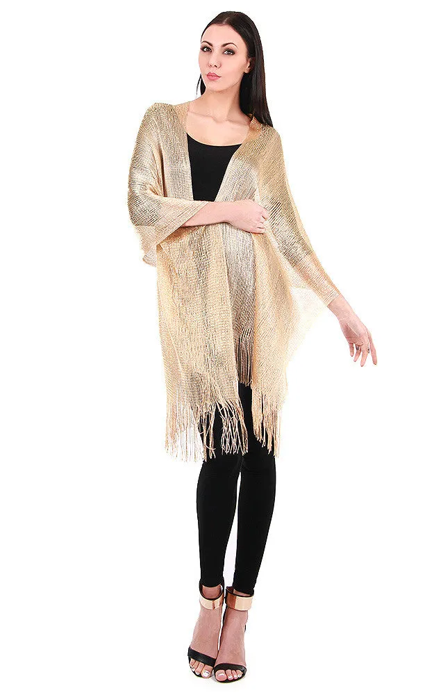 EV147 / 50058 Gold Solid Party Shawl