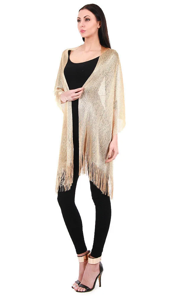 EV147 / 50058 Gold Solid Party Shawl