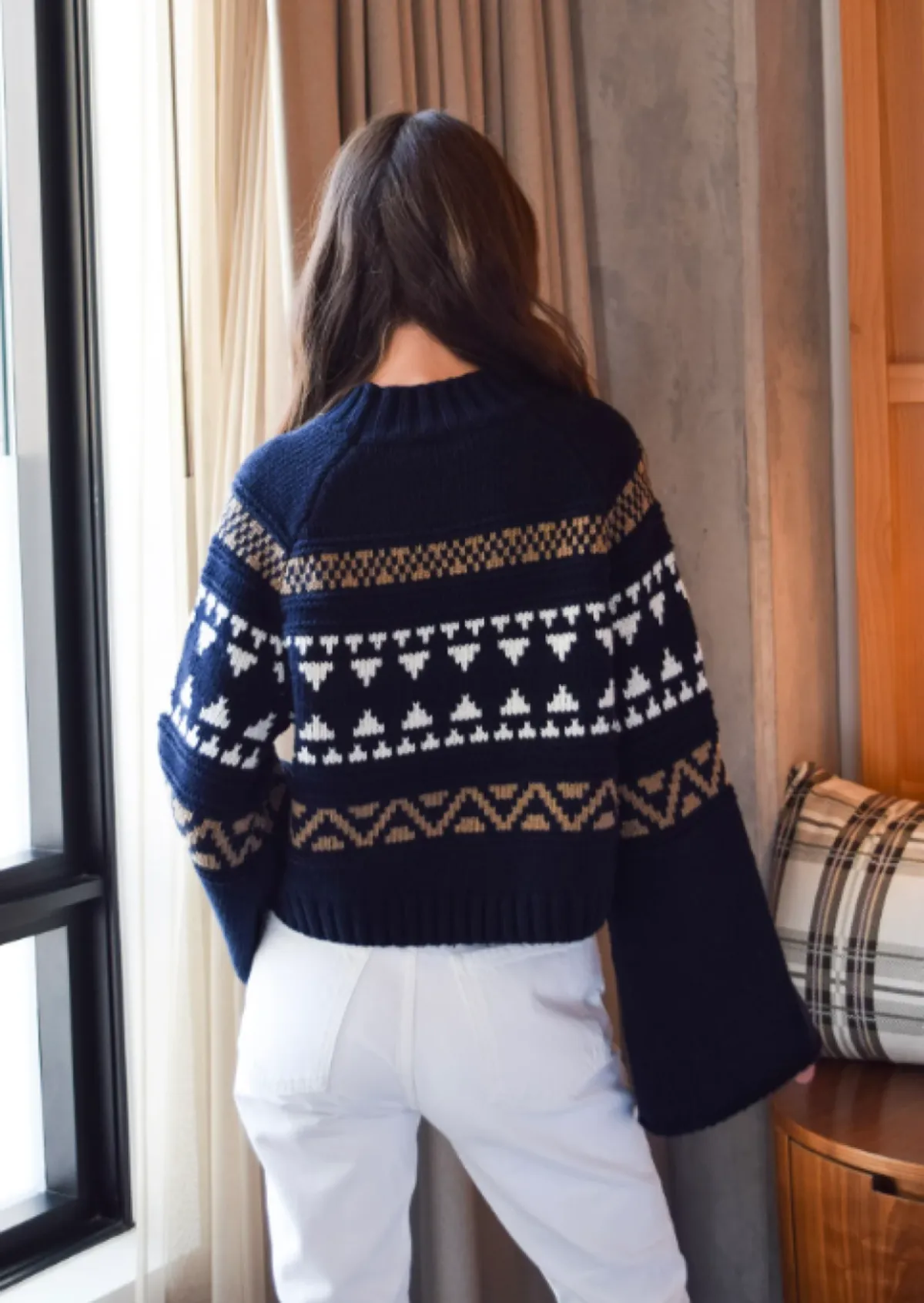 Fair Isle  Sweater - Navy