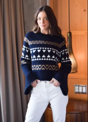 Fair Isle  Sweater - Navy