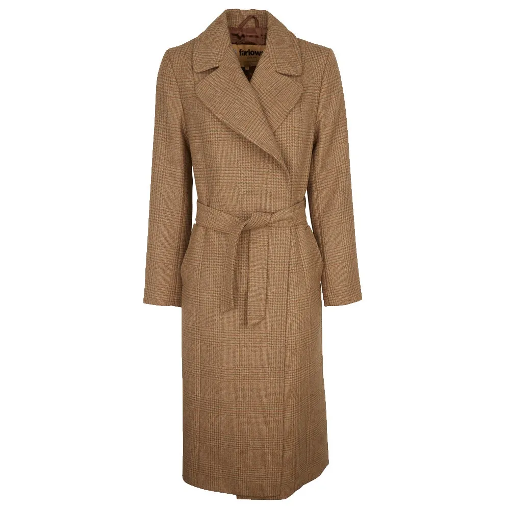 Farlows Ladies Sloane Wrap Tweed Coat