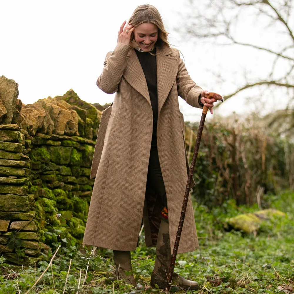 Farlows Ladies Sloane Wrap Tweed Coat