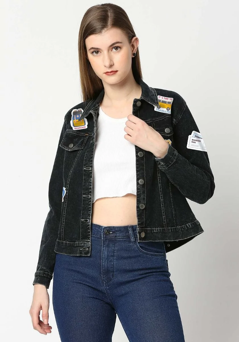 Fill Your Soul Women Denim Jacket