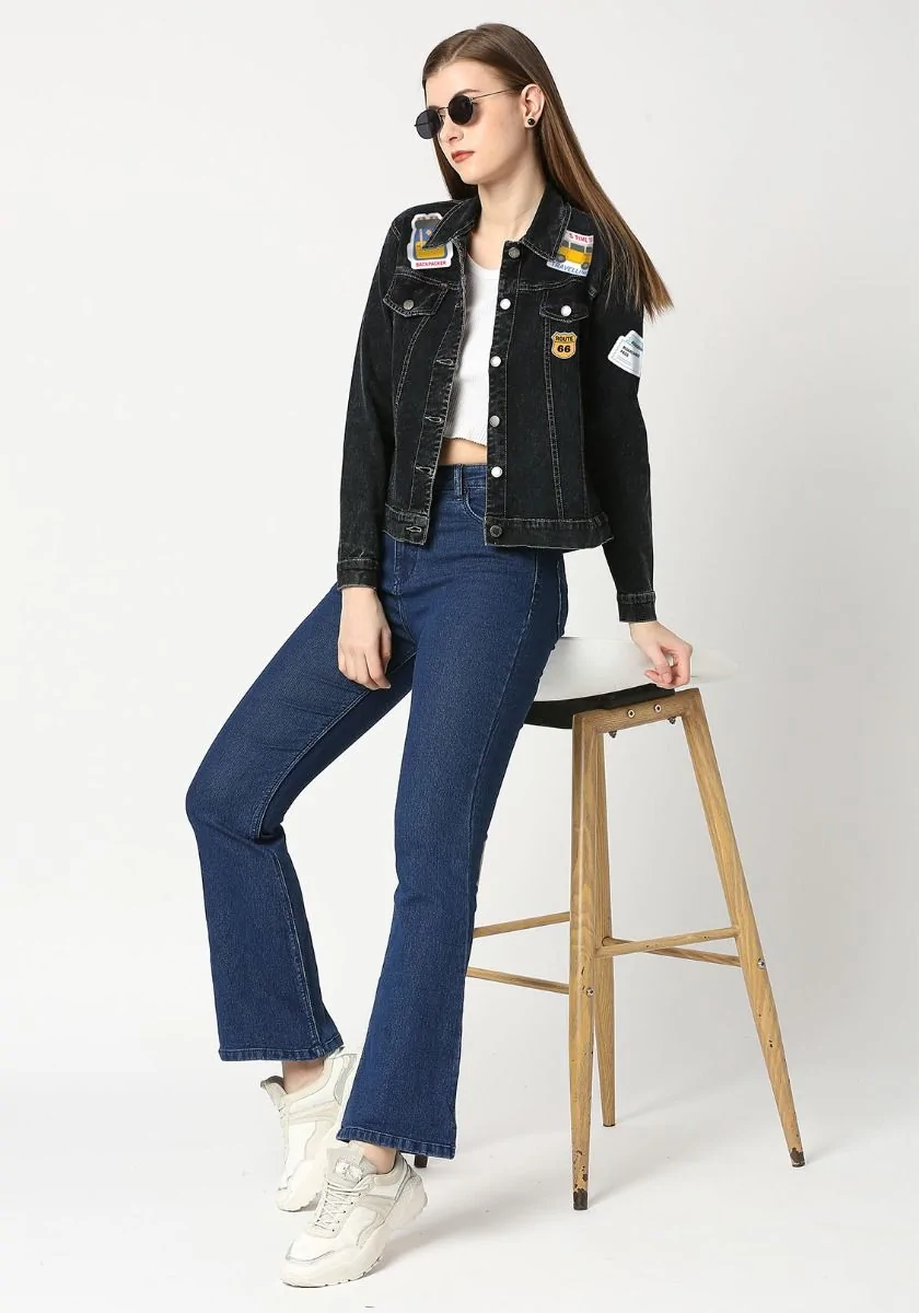 Fill Your Soul Women Denim Jacket