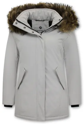 Fox Fur Winter Coat Women White |