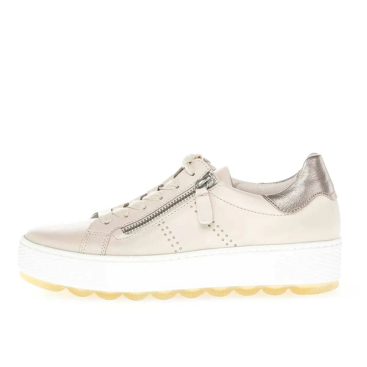 Gabor 46.058.53 Ivory Platform Sneaker