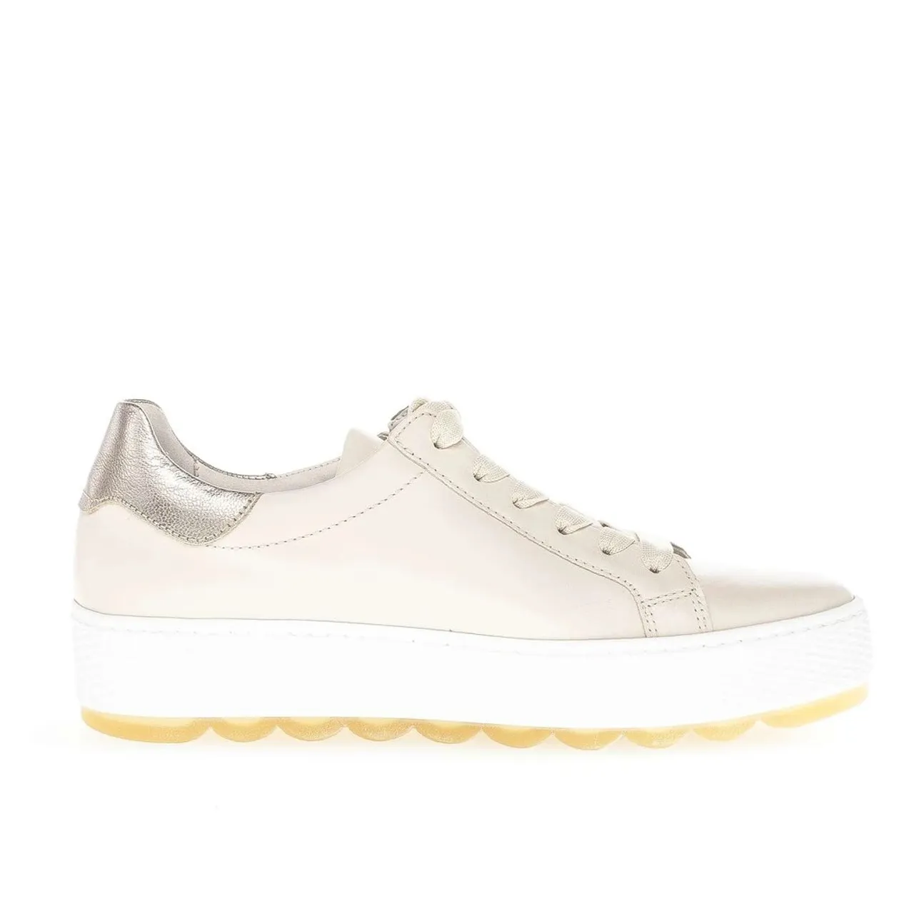 Gabor 46.058.53 Ivory Platform Sneaker