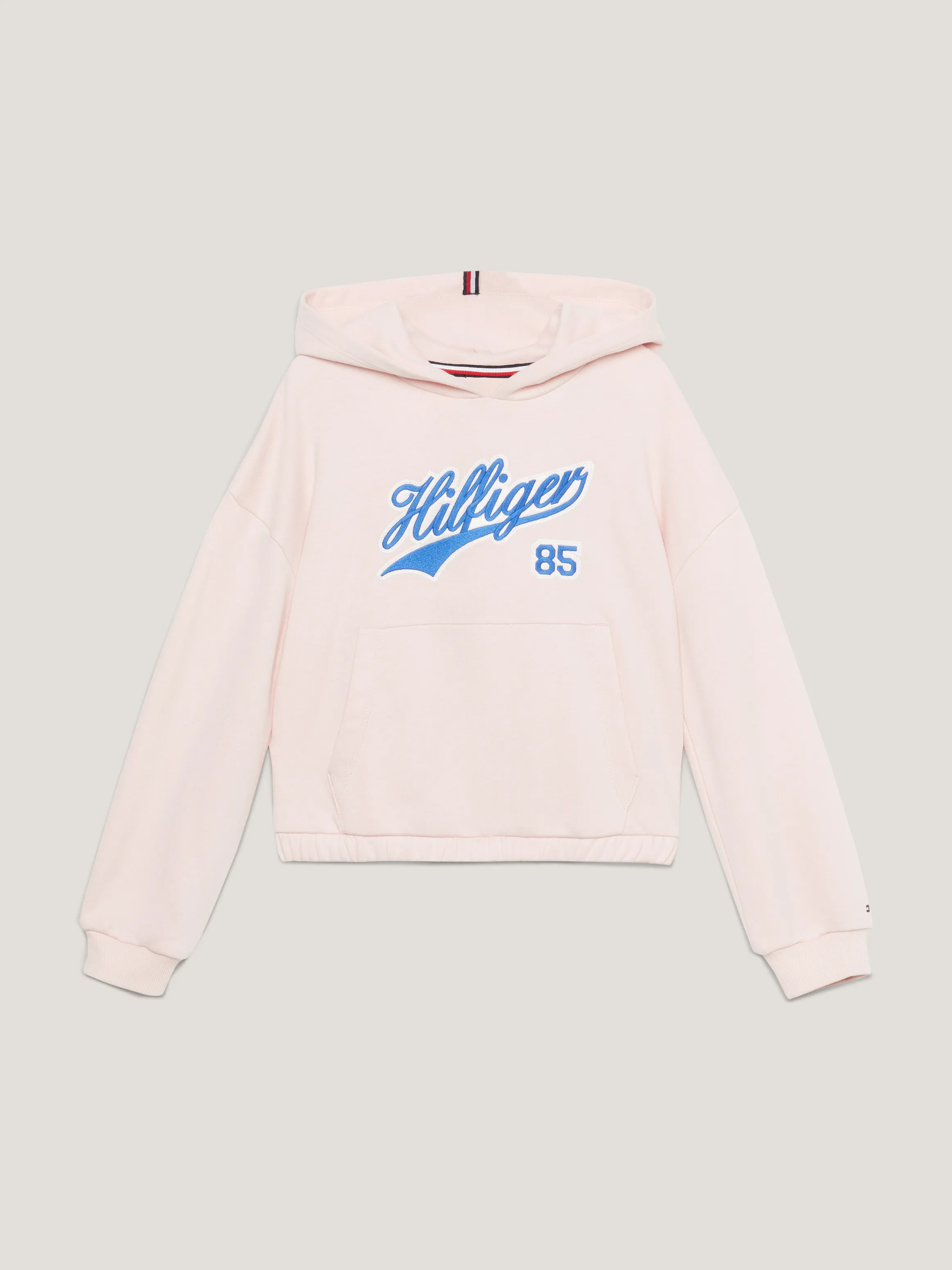 Girls 3-7 Varsity Script Logo Relaxed Fit Hoodie | Sweatshirts & Hoodies | Tommy Kids