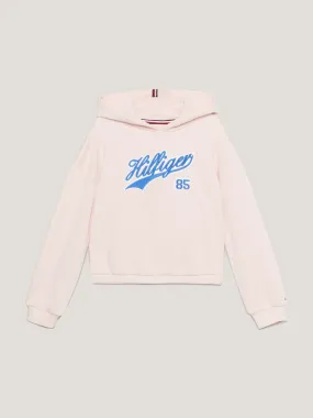 Girls 3-7 Varsity Script Logo Relaxed Fit Hoodie | Sweatshirts & Hoodies | Tommy Kids