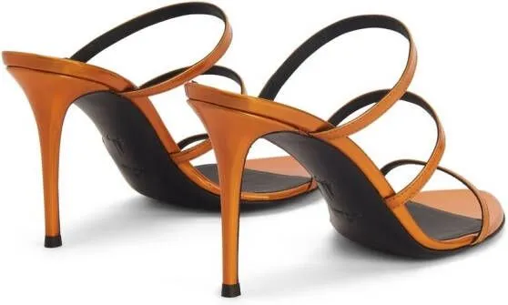 Giuseppe Zanotti Alimha 105mm leather sandals Orange