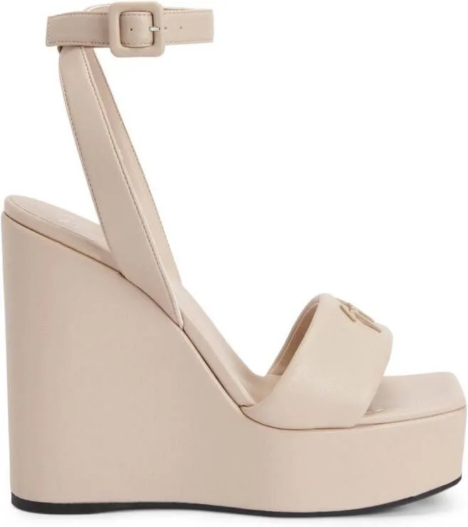 Giuseppe Zanotti Meissa platform 130mm sandals Neutrals