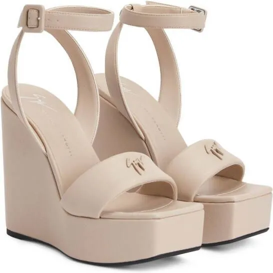 Giuseppe Zanotti Meissa platform 130mm sandals Neutrals