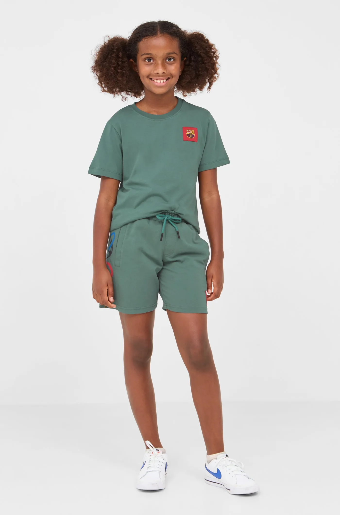 Green ball bermuda shorts Bara - Junior