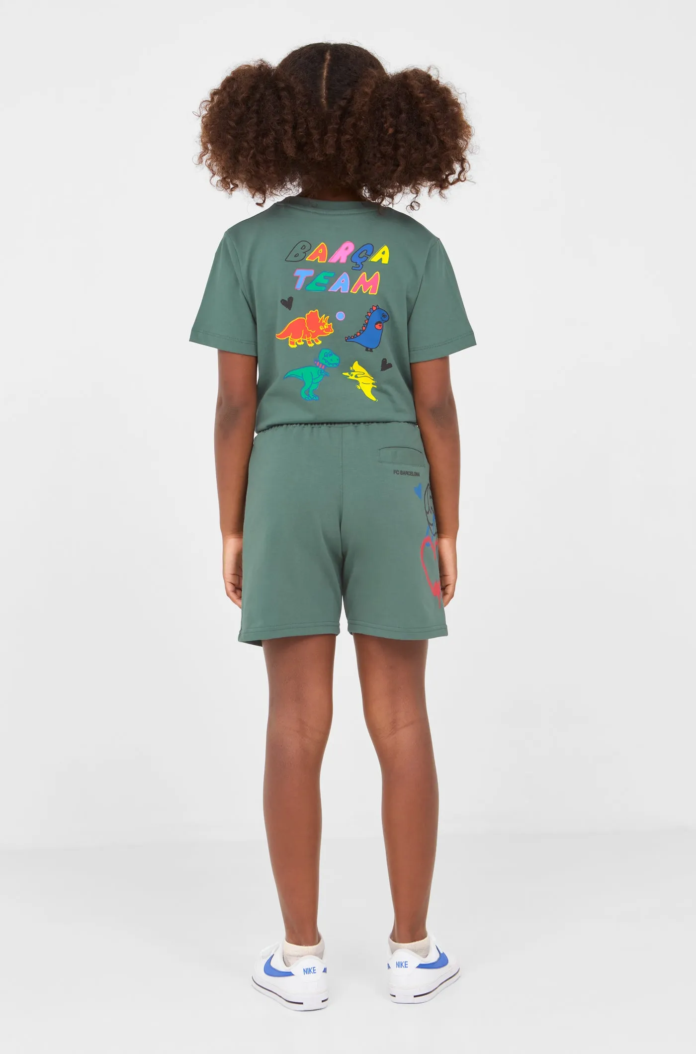 Green ball bermuda shorts Bara - Junior