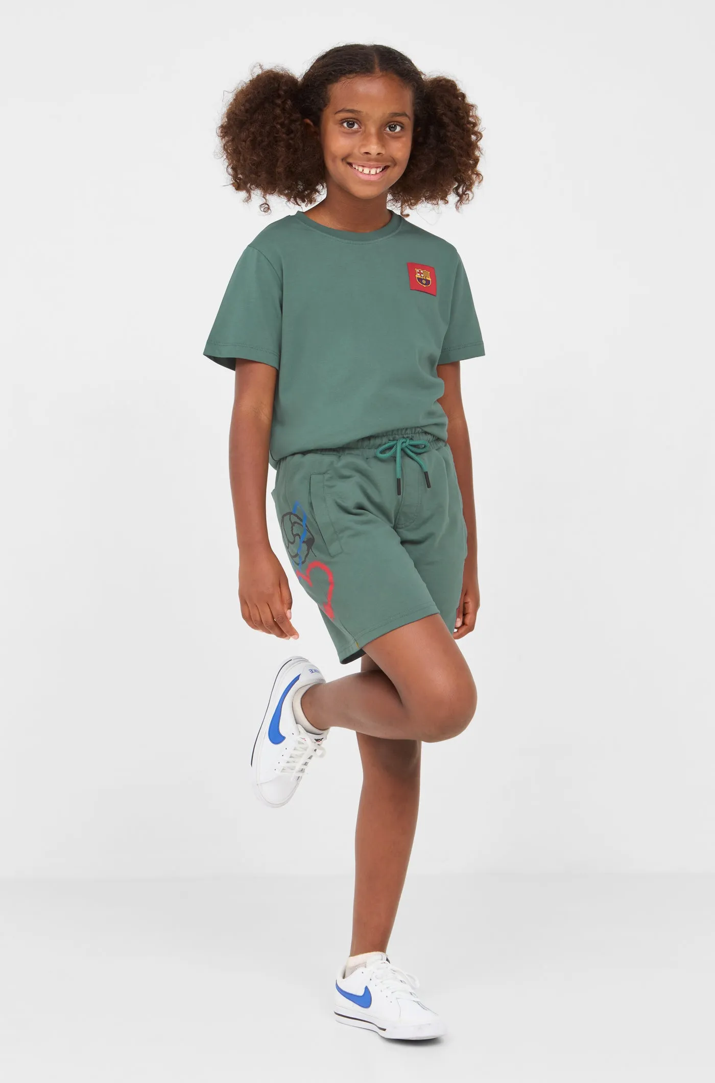 Green ball bermuda shorts Bara - Junior