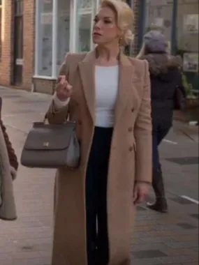 Hannah Waddingham Ted Lasso Brown Coat