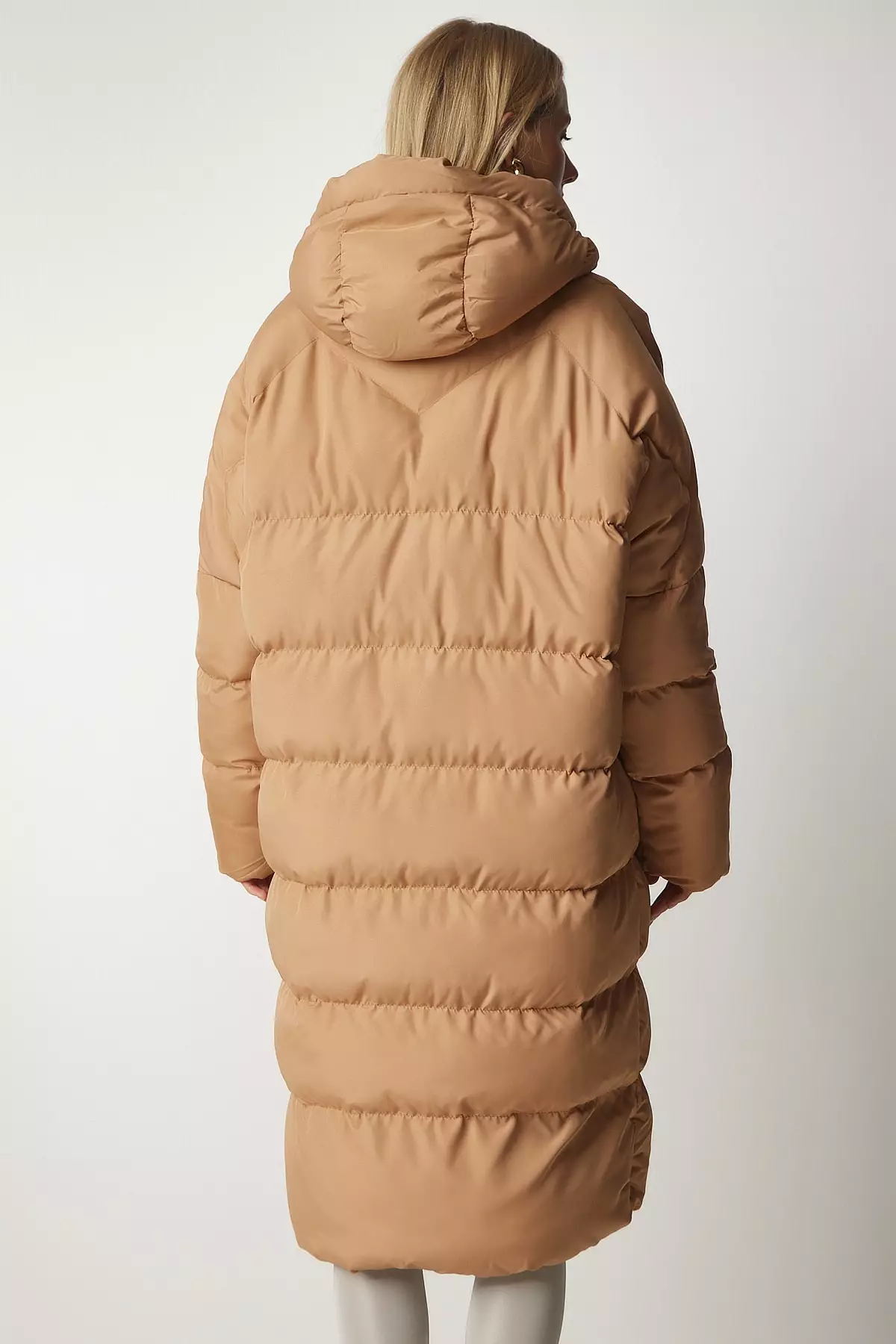 Happiness Istanbul Hooded Long Inflatable Coat