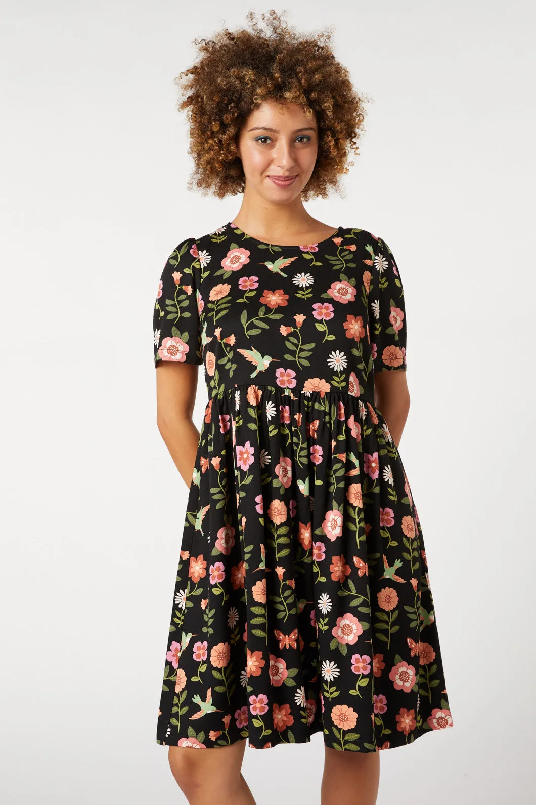 Hummingbird Smock Dress