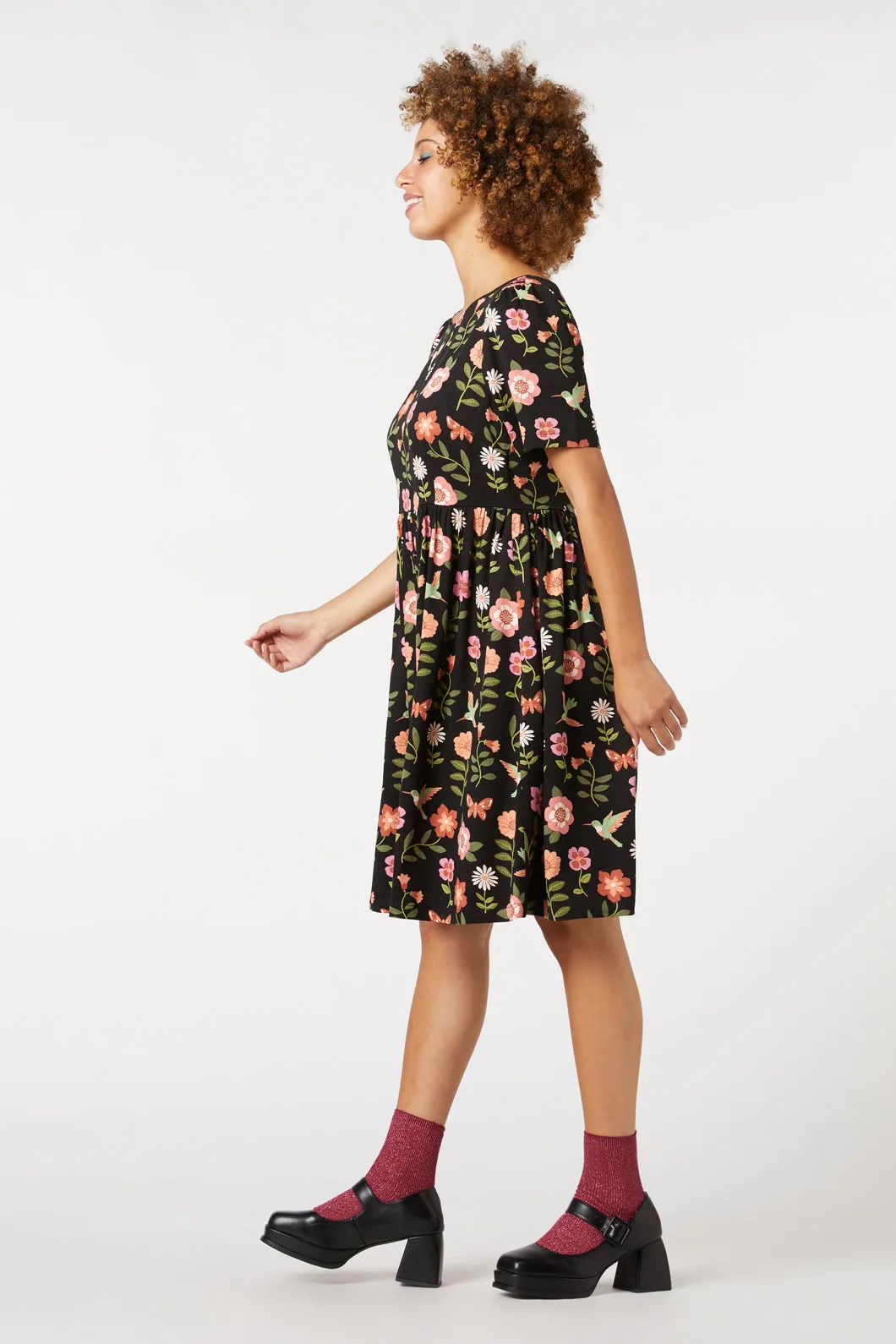 Hummingbird Smock Dress