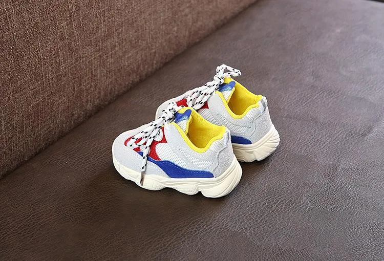 Infant Casual Running Shoes Sneaker Blue Red