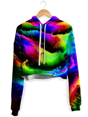 Intergalactic Rush Fleece Crop Hoodie